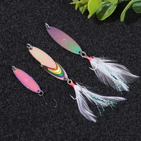 trout long shot artificial baits hard bait fishing lure spinnerbait spinner spoon bevel sequins