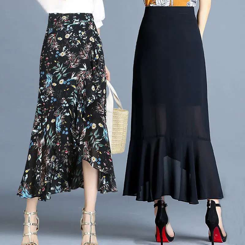 2020 весна новые летние Стиль Макси светильник ткань шифон Цветочный праздник