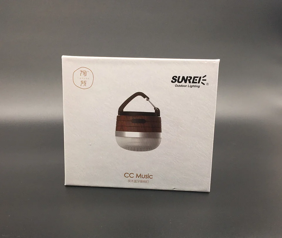 Sunree CC музыка Bluetooth аудио Перезаряжаемые светильники для кемпинга Мини Soundbox Ретро
