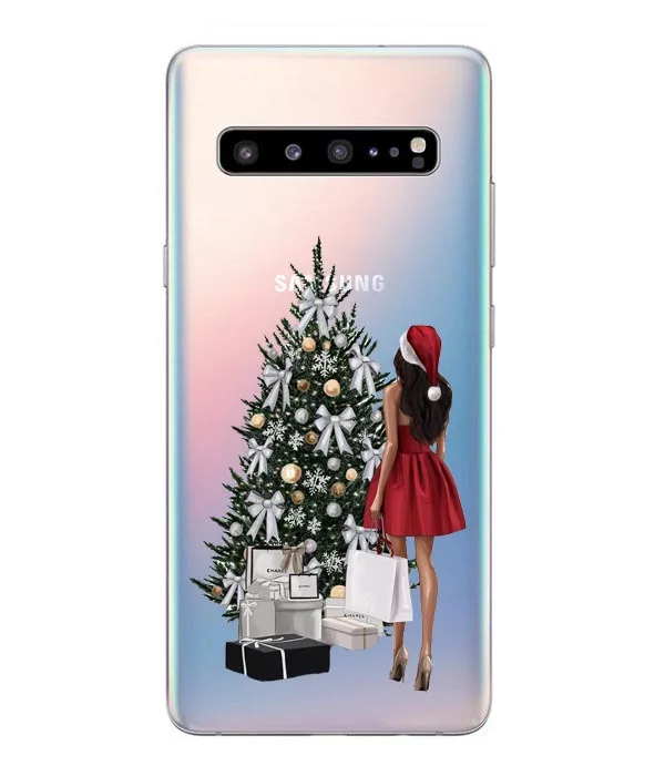 TPU Мультяшный Рождественский чехол для samsung Galaxy S10 Lite S10 Plus, мягкий чехол для телефона с Санта Клаусом для samsung S6 S7 Edge S8 S9 Plus, чехол - Color: TPU