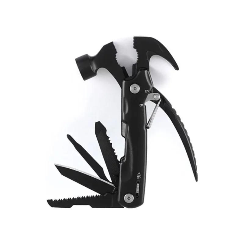 

2pcs Hammer Multitool Camping Accessories with Multitool Card Tool 12 in 1 Cool Gadget Stocking Stuffer for Men Fathers Day