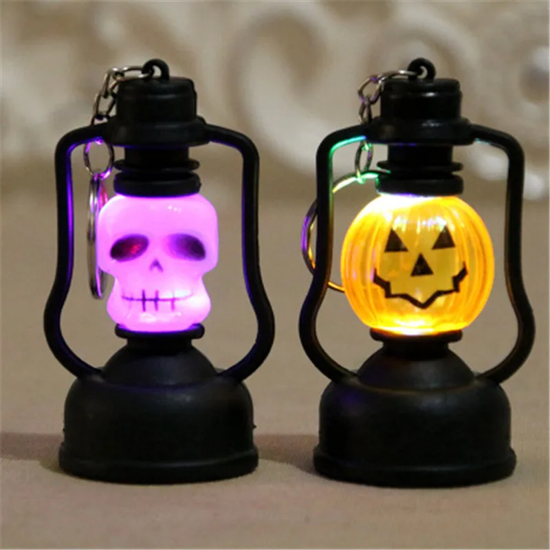 

3pcs Halloween Pumpkin Light Mini Plastic Light Halloween Party Suppliers Bar Decoration Plastic Light Witch Light