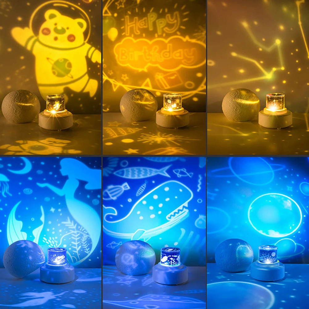 

Colorful Starry Sky Galaxy Projector LED Light USB Bluetooth Music Player Rotating Lamp for Nightlight for Children Kids Gifts