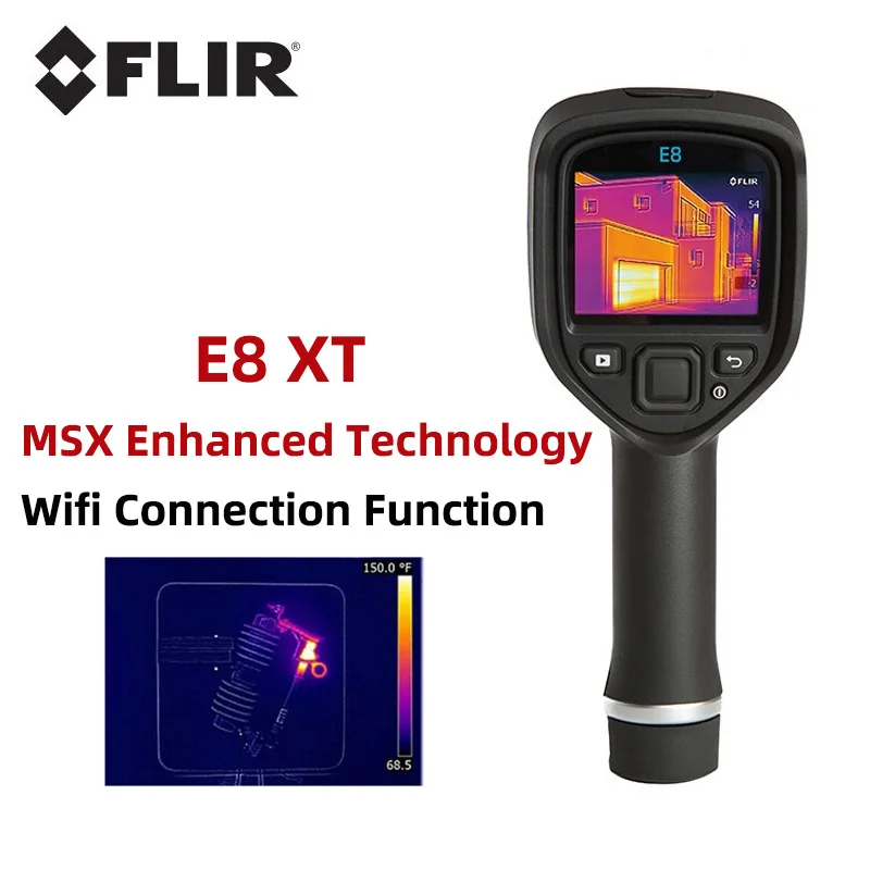 Инфракрасный Тепловизор FLIR E8 XT ручной MSX Улучшенная технология промышленная