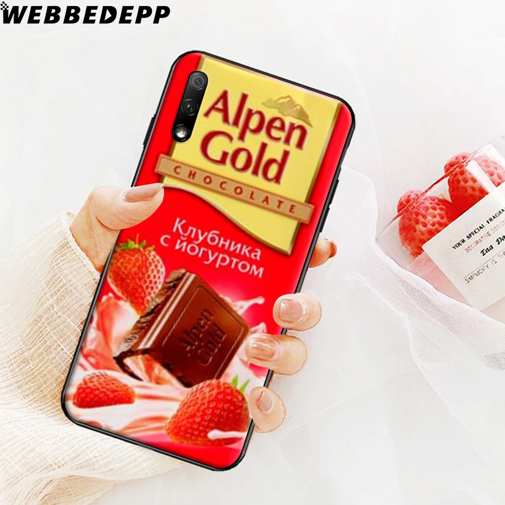 Alpen золотистый шоколад мягкий чехол для huawei Honor 6A 7A 9X20 Pro 8A 7C 8C 7X8X8 9 10 lite 20S Note10 View20 |