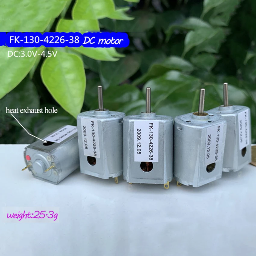 130 3,0-4 V высокоскоростной двигатель с плоской формой сильная Магнитная охлаждающая отверстие углеродная щетка для игрушечной модели, 840 главный двигатель, сделай сам