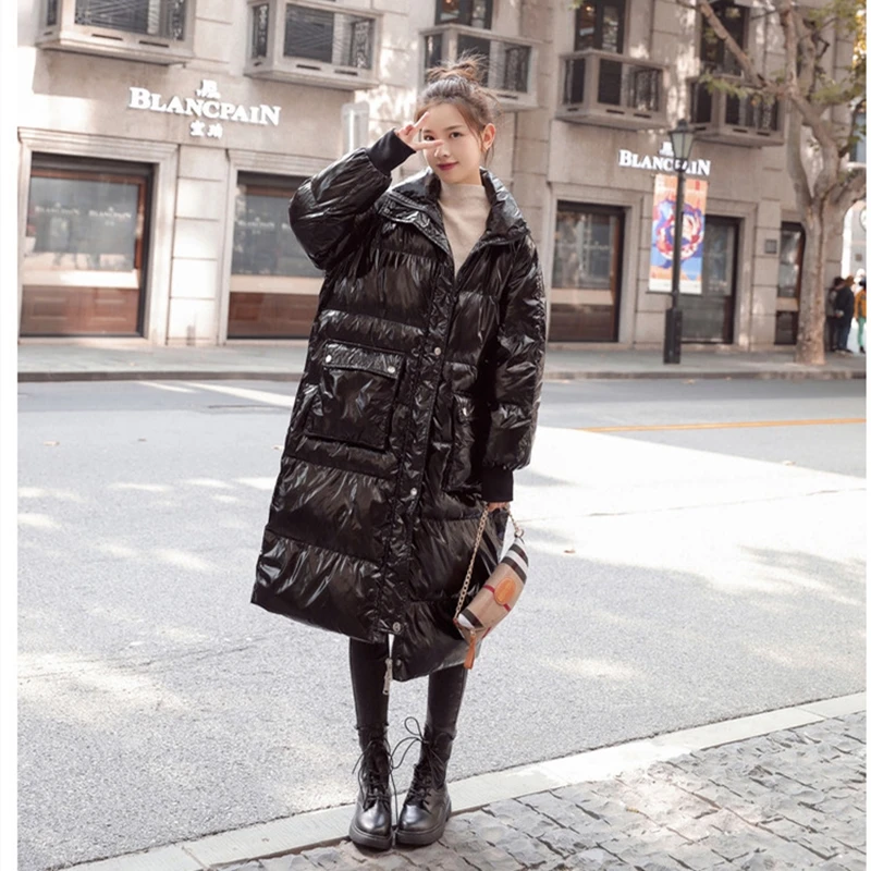 Женская теплая парка с капюшоном модная зимняя на меху 2019 | одежда