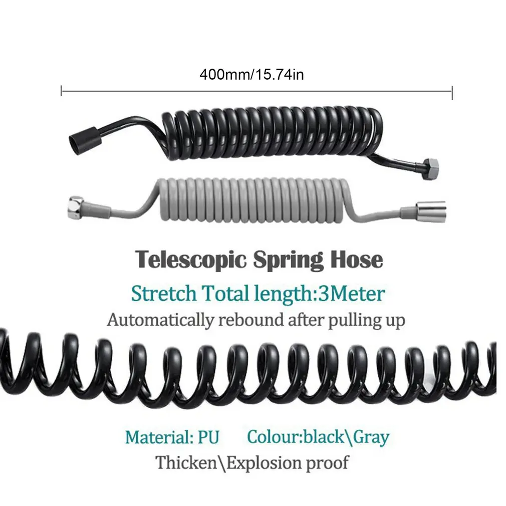 Трубка для телефонной линии 3 м трубка купания гибкая пружинный шланг
