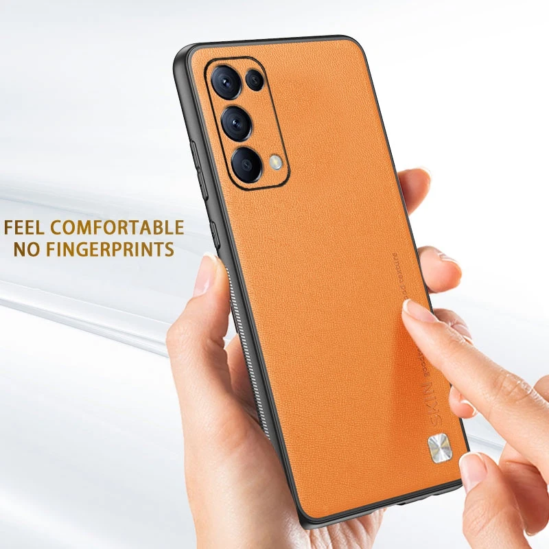 luxury pu leather phone case for oppo reno 7 5 6 pro plus find x3 lite k9 matte cover case for realme 8 pro gt neo 2 master q3s free global shipping