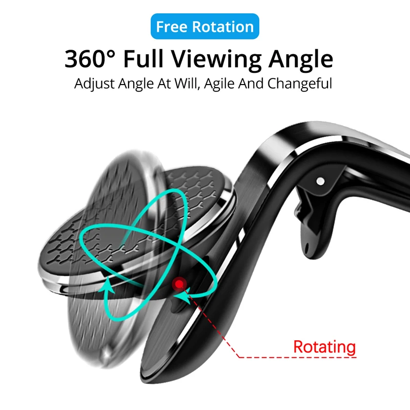 360 Magnetic Suction Car Phone Holder for iPhone 12 11 14 13 Air Vent Mount Outlet Magnet Navigator Car Bracket Rotatable Stand