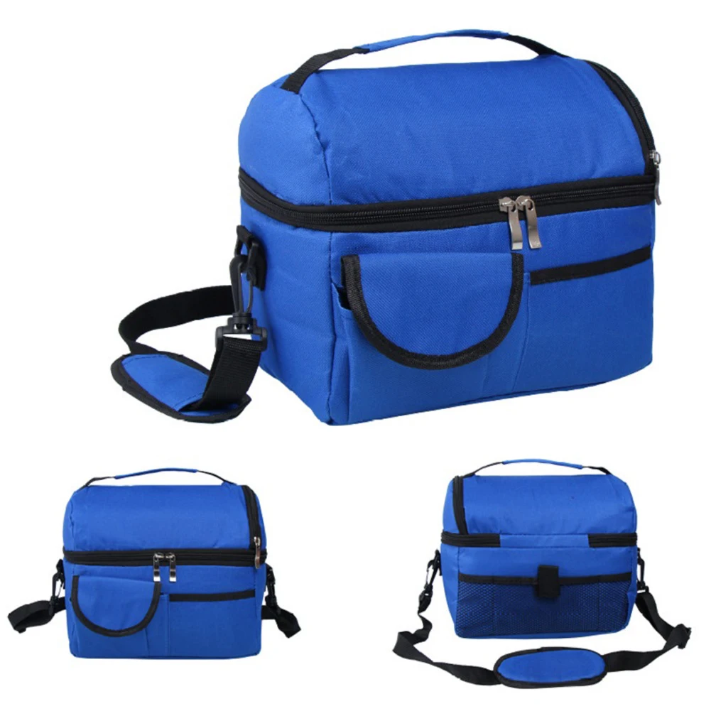 Портативный 8L толстый двойной Термосумка для пищи Coolbag для работы пикника путешествия взрослых детей еда контейнер для еды сумки для хранения