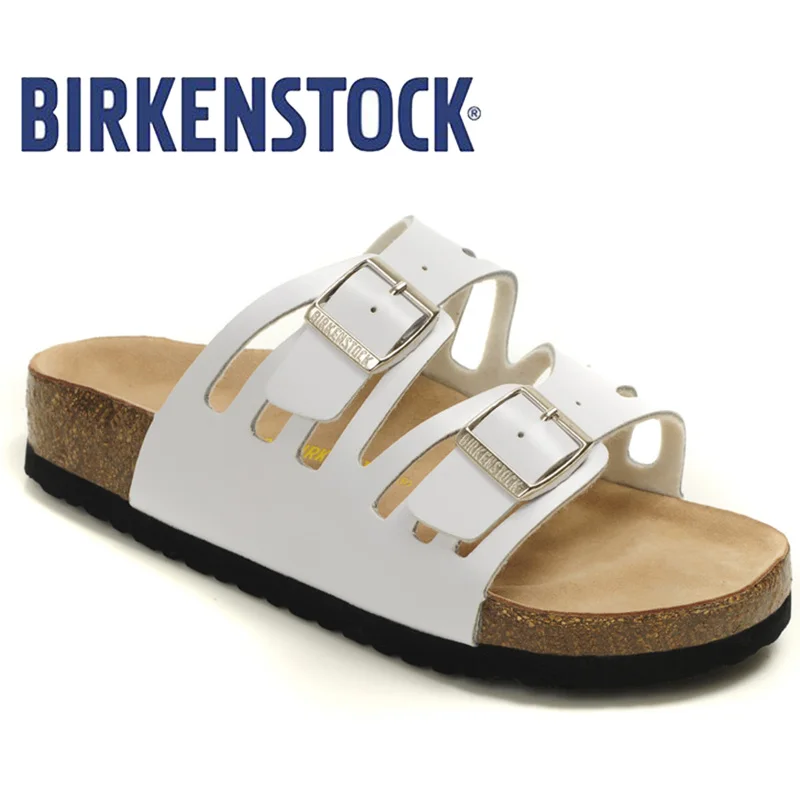 Женские шлепанцы на толстой подошве BIRKENSTOCK летние унисекс плоской пробковые