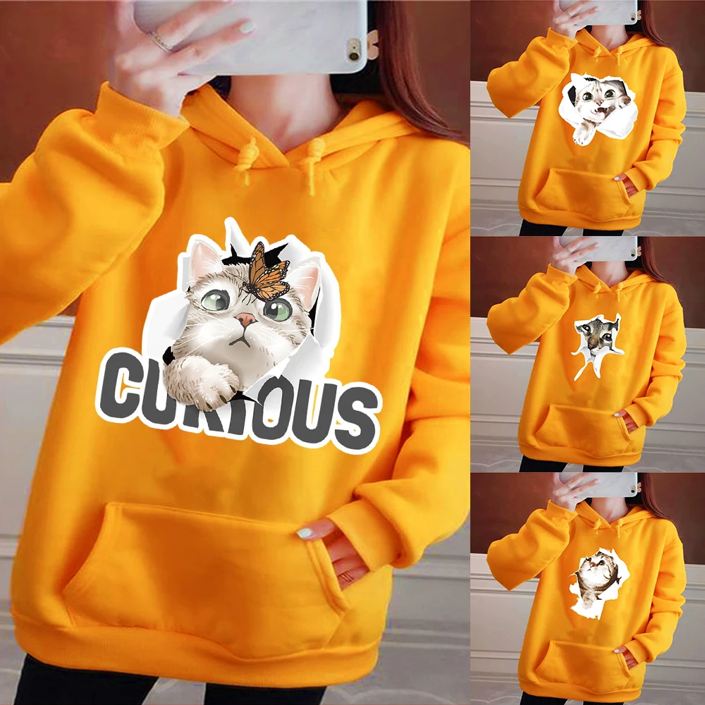 

New All-match Hoodie Couple Hoodie Women Sweater Autumn and Winter Wear Womens Harajuku Casual Shirt Sportswear Pullover