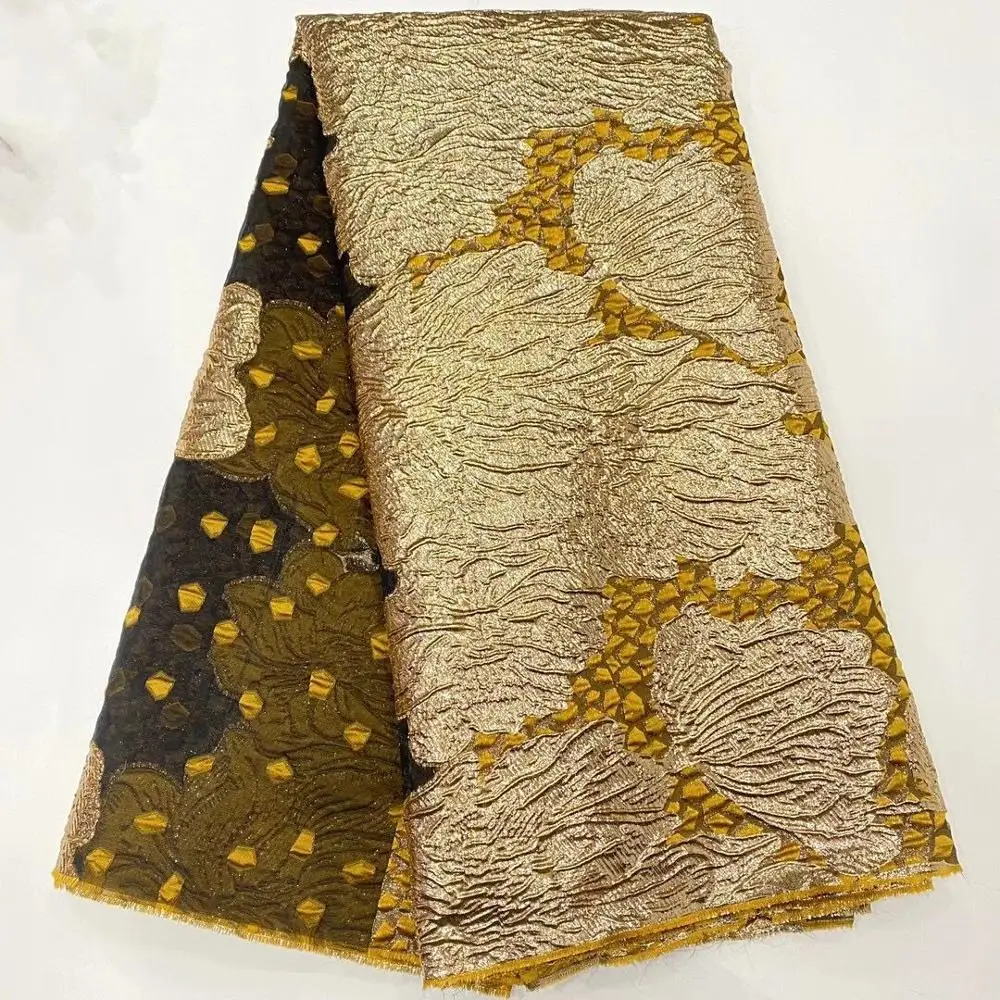 

Удивительные африканских жаккардовая ткань Пейсли парча сетка из органзы Материал для платье в нигерийском стиле DIY одежды лоскутное шитье...
