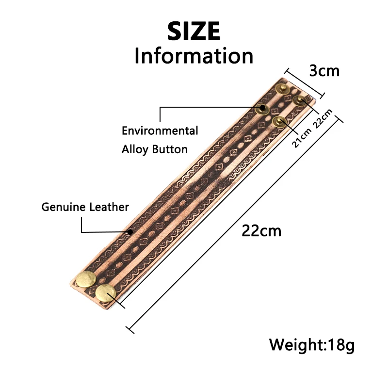 Браслет-манжета мужской из натуральной кожи широкий винтажный браслет воловьей