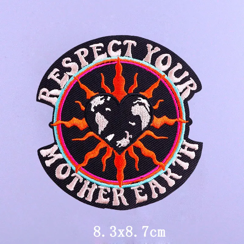 Animal Skull Punk Embroidered Patches for Clothing Iron on Stickers For Clothes Hippie DIY Stripe Jacket Rock Patch | Дом и сад