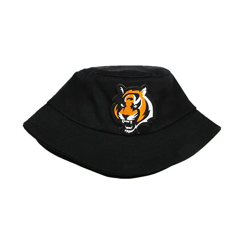 

2021 Big Tiger Embroidery Cotton Bucket Hat Fisherman Hat Outdoor Travel Hat Sun Cap Hats for Men and Women 159