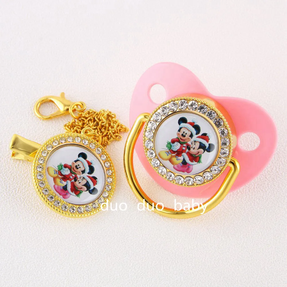 

Disney Hot-selling Chupetes Para Bebes and Pacifier Chain for Newborn Baby Feeding Supplies Silicone Pacifiers Pacifier Chains