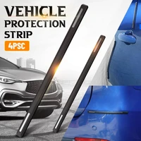 4pcs anti scratch protector sticker universal car front rear corner bumper rubber bumper corner guard cover car accessories