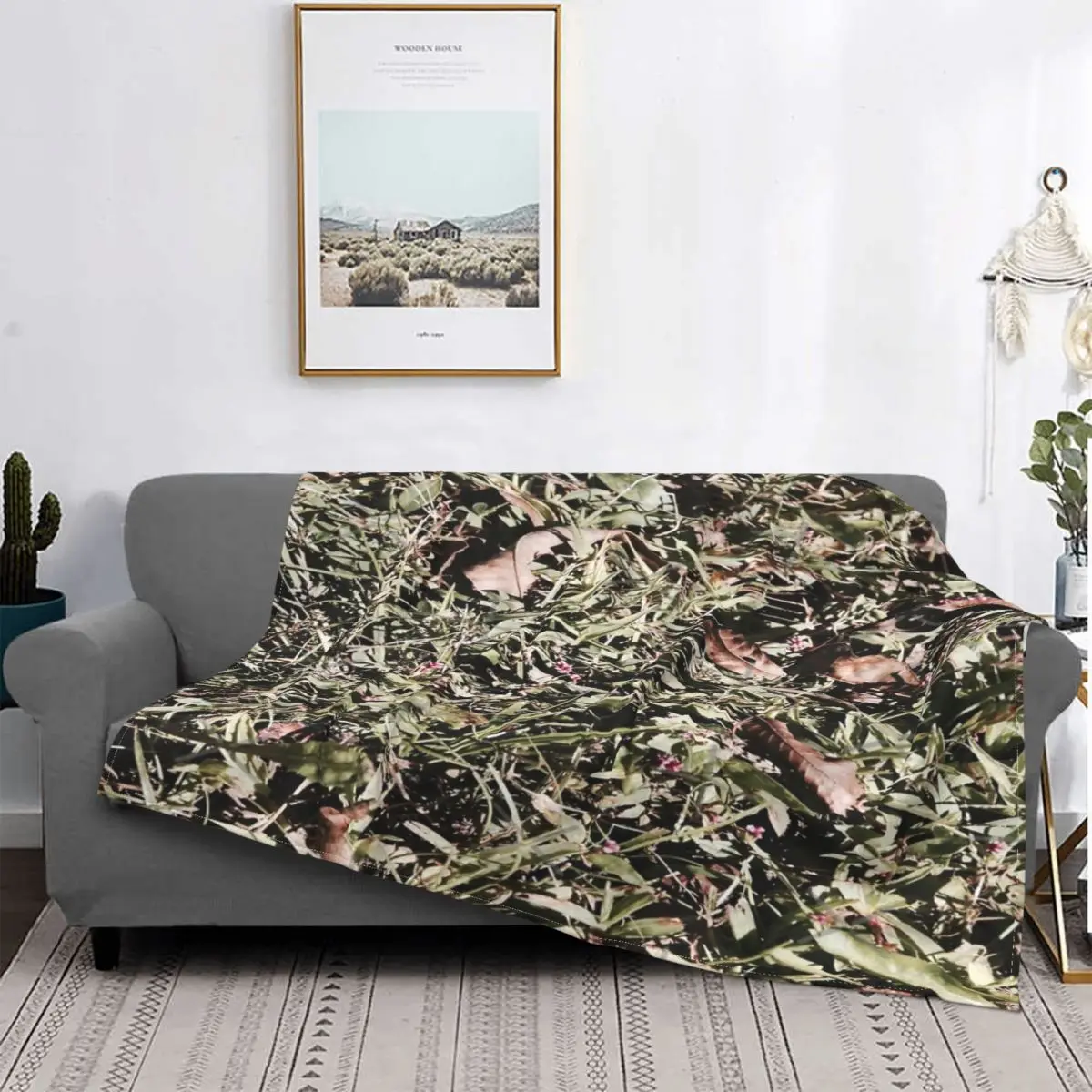 

Manta de hojas en el suelo, para cama colcha, manta de muselina a cuadros para sofra, edredones y colcha