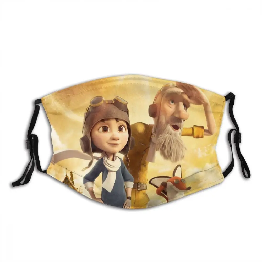 

The LittleP rince Non-Disposable Mouth Face Mask One Piece Anti Haze Dust Mask With Filters Protection Mask Respirator Muffle