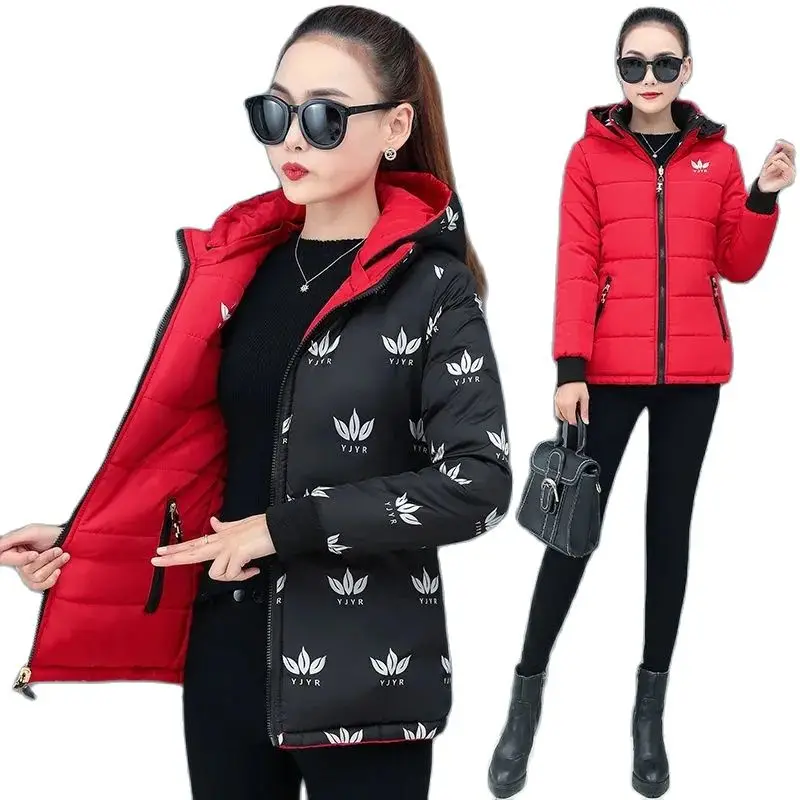 Куртка женская, двухсторонняя, на молнии, из хлопка, легкая, тонкая, на осень и зиму, 2021