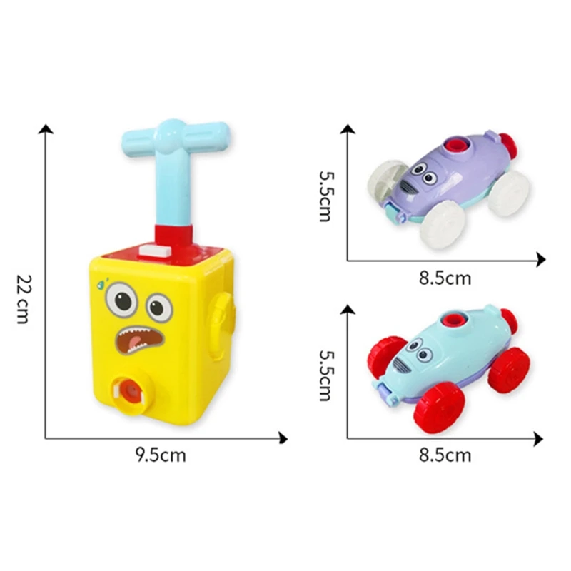 

Hot Toy Education Science Power Balloon Car Montessori Toy Experiment Toy Fun Inertial Launch Tower Cars Toys for Children Gifts