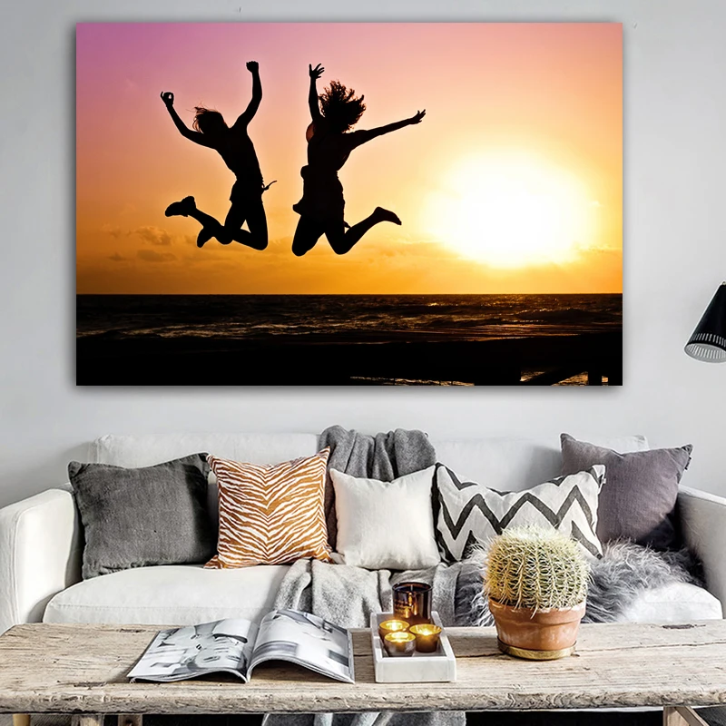 Алмазная Картина на холсте Пейзаж Закат пляж вышивка крестиком Рождество Новый