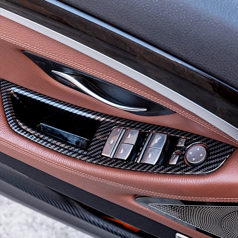 Углеродного волокна двери окна Крышка переключателей панели управления