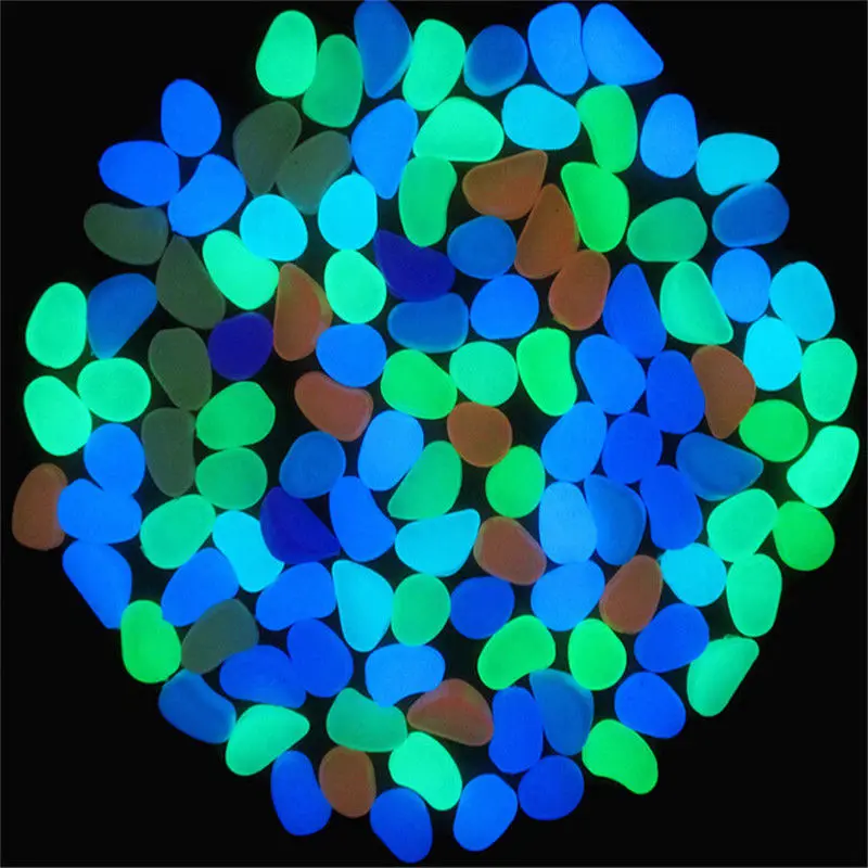 

30/50/100/200PCS Luminous DIY Bracelet Plastic Stones Beads for Charm Gift Night Romantic Light-emitting Festival Decoration