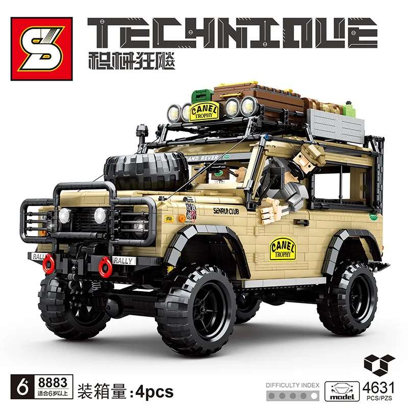 

4631PCS MOC Higt-Tech Off-Road Car Building Blocks Land Rover Camel Toys Model Vehicle Bricks Children For Kids Gifts