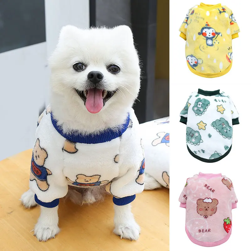 

Pet Clothes Animal Printed Two-legged Sweater Cute Dogs Coat Soft Pullover Puppy Costume for Chihuahua Dog Fashion Hot Sale