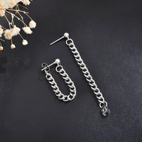 korean version of hot selling post hanging chain pendant earrings female 2022 new design sense niche port style stud earrings