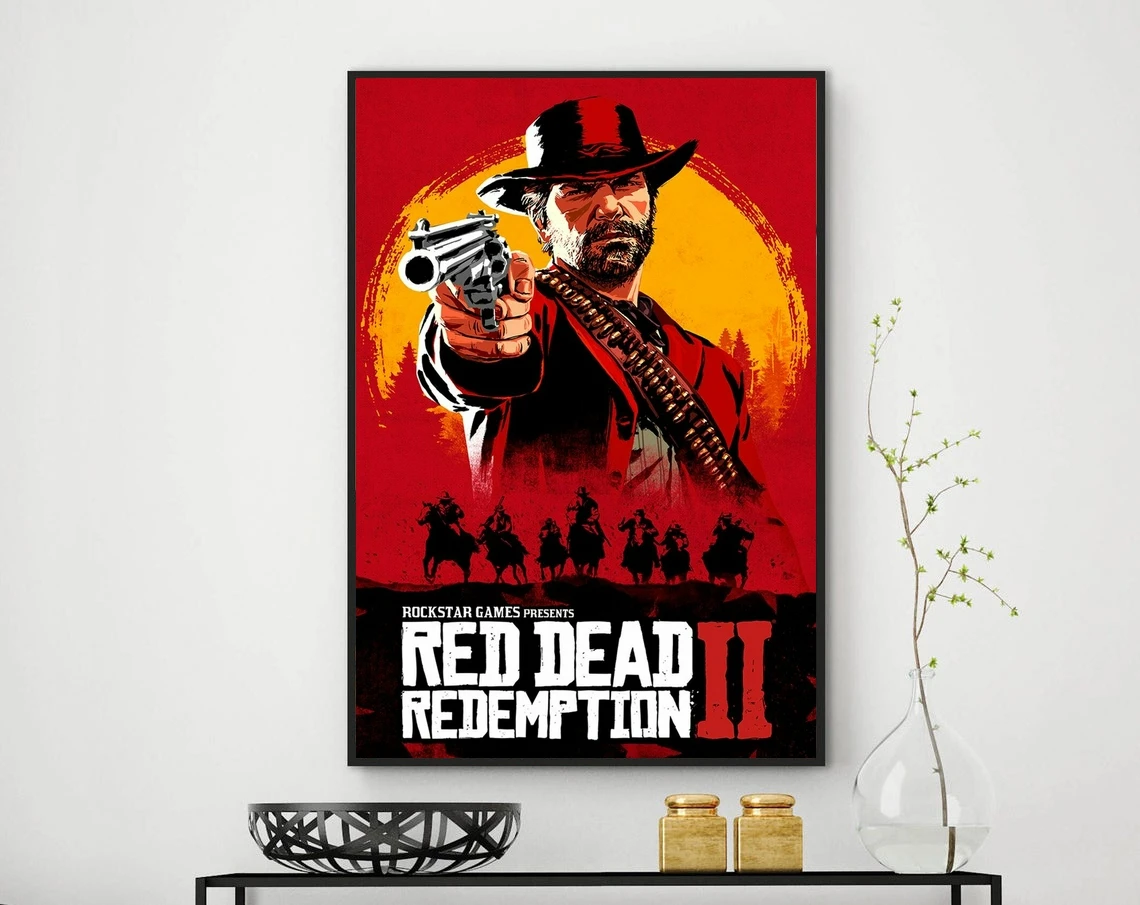 Игровой постер Red Dead Redemption 2 украшение для домашней настенной живописи (без рамки)