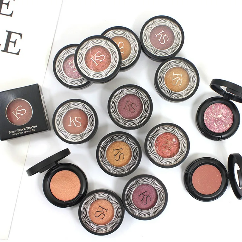 6 видов одноцветных алмазных блестящих теней для век матовые мерцающие