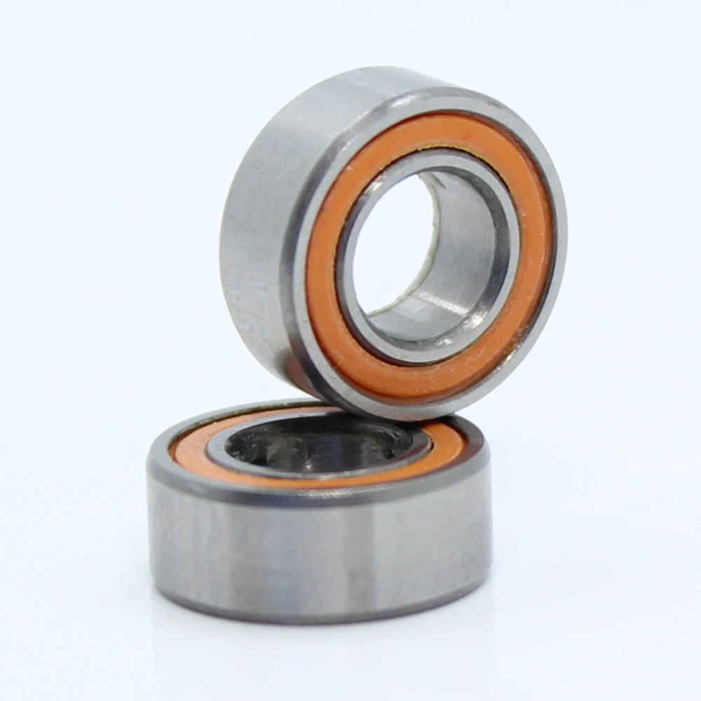 MR105RS подшипник ABEC-3(10 шт.) 5X10X4 мм миниатюрные MR105-2RS шарикоподшипники оранжевый герметичный MR105 2RS качество