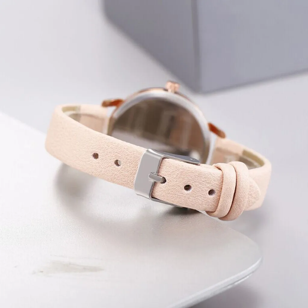 

Ladies Student Watch Fashion Creative Embossed Flowers Quartz Wrist Watch Luxury Female Stainless Steel Watch Relogio Feminino