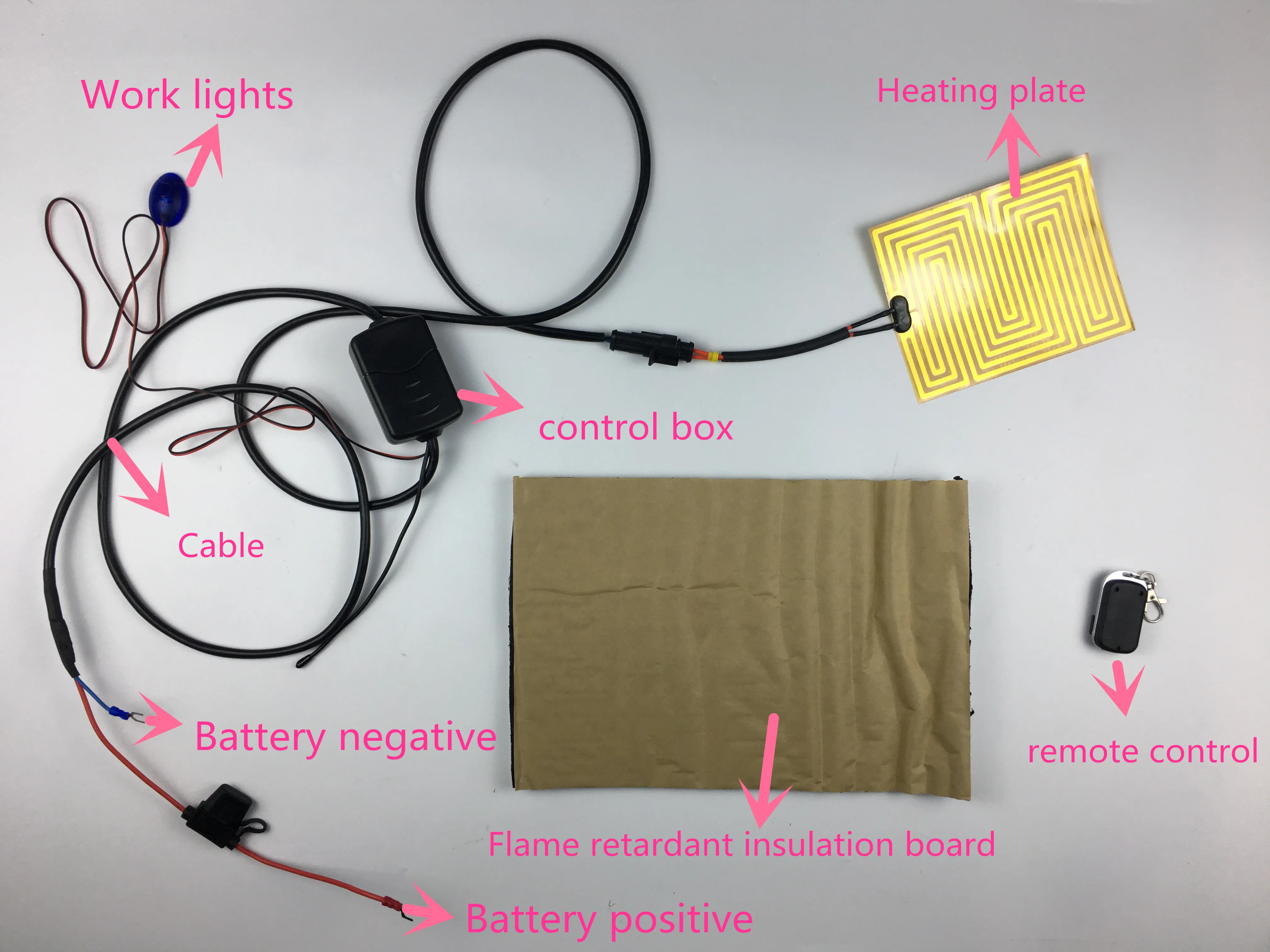 

12 V car parking heater for styling diesel/Gasoline Automobiles remote control Antenna engine pre heater oil electrical heating