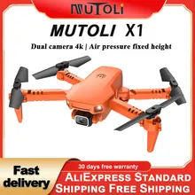 MuToLi X1 Drone 4k HD Dual Camera Wifi FPV Drone Altitude Maintain One-Button Take-Off And Landing Rc Quadcopter With Camera Toy