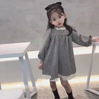 girl dress kids baby%c2%a0dress 2021 plaid winter spring toddler thicken cotton casual outwear uniform houndstooth children clothing