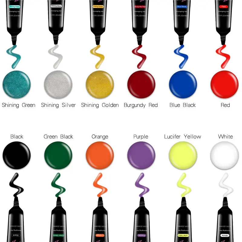 Biutee Гель-лак для ногтей штамповка Шаблоны Печать масло УФ-гель лак отмачиваемый 8