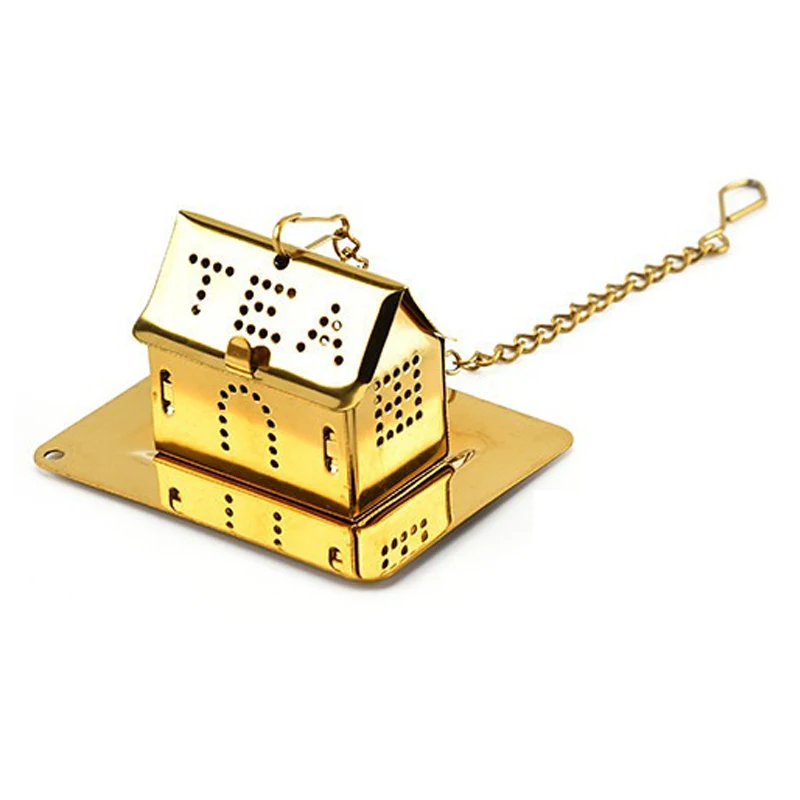 

Creative House Shaped Tea Infuser Filter Stainless Steel Home Tea Strainers Reusable Teas Leak Tea Maker Strainer Teaware Tools