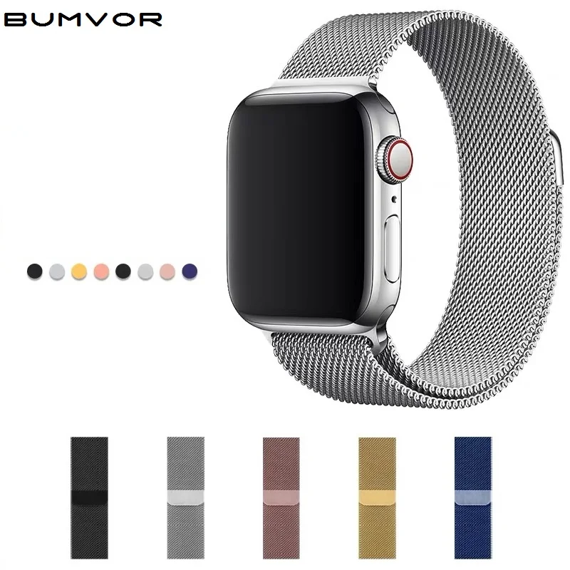 BUMVOR Milanese loop Series 5 4 3 2 1 золотой ремешок для Apple Watch ремешок для iwatch из нержавеющей стали магнитные регулируемые пряжки для ремня