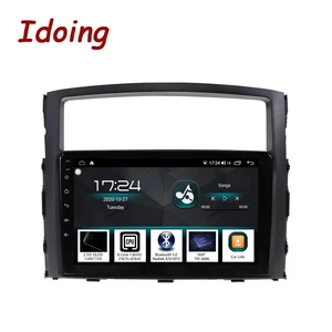 Автомобильный мультимедийный плеер Idoing, автомобильный GPS-плеер 9 дюймов для Mitsubishi Pajero V97 2006-2014, радио, видео-и аудиосистема, головное устройство 2.5D QLED, no 2 din