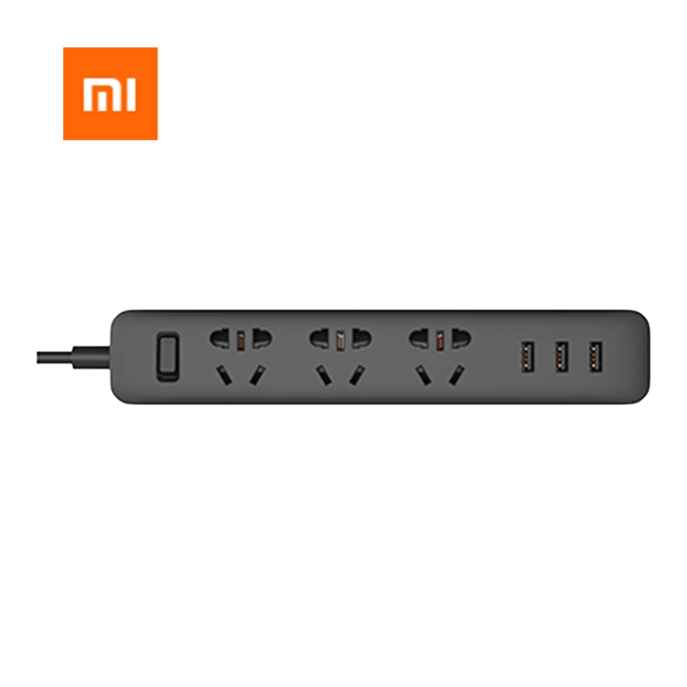 Xiaomi socket 3 usb многофункциональная Подключаемая пористая проводка для домашней безопасности, оригинальная прокладка питания