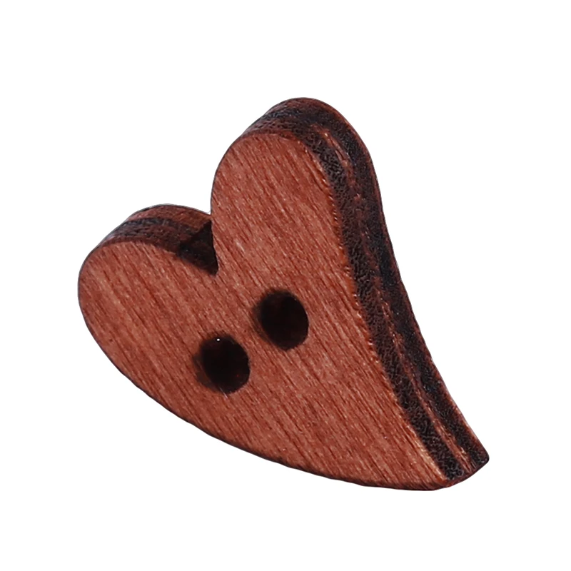 100 шт./лот фон с изображением коричневого деревянного кнопки декоративными