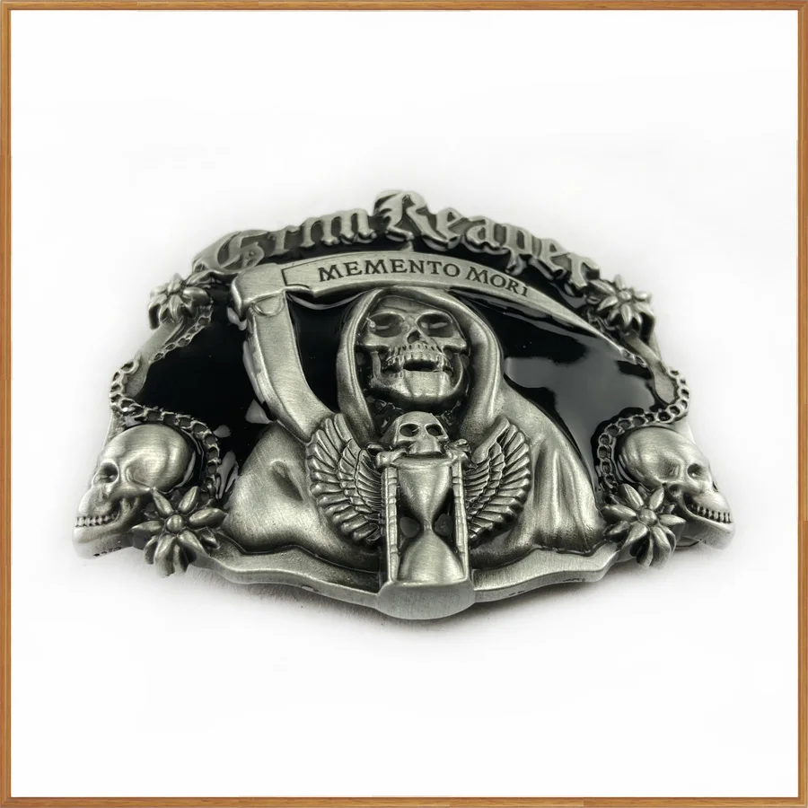 Buckleclub wholesale black GRIM REAPER super hero film cowboy jeans gift belt buckle FP-02388-2 pewter finish 4cm width loop | Дом и сад