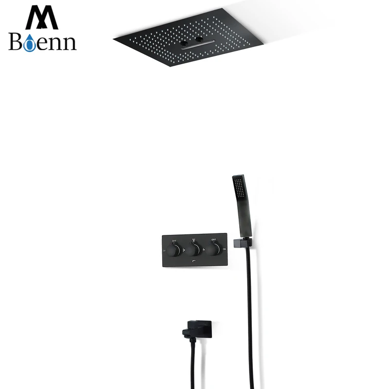 Встраиваемые Потолочные смесители для душа набор 16 дюймов насадка водопад