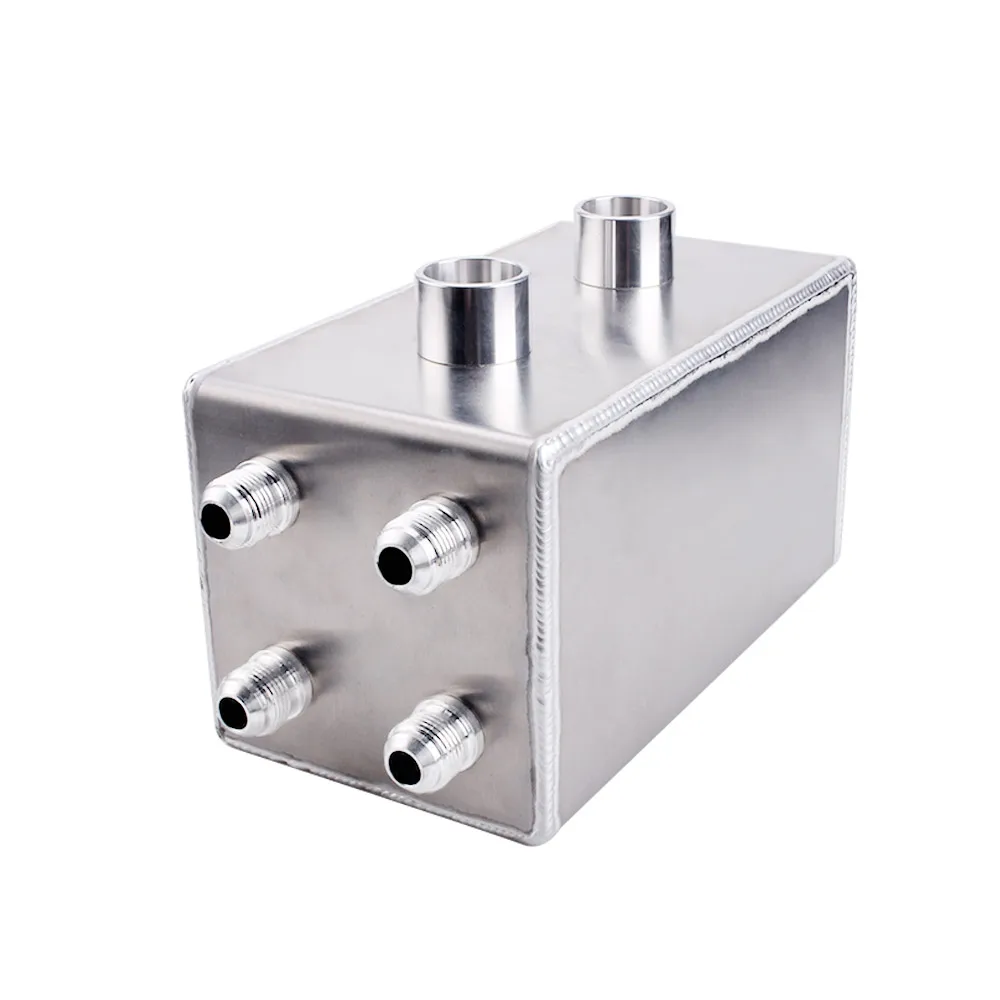 RASTP-3.5L алюминиевый серебристый черный 4-портовый масляный бак двигателя/бак с