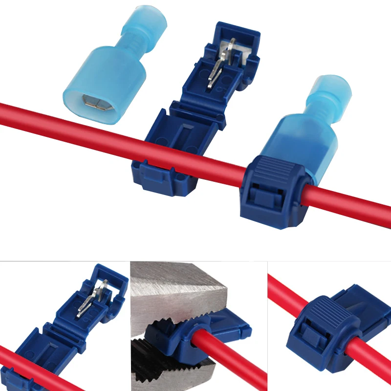 

20/40/50Pcs Waterproof Quick Electrical Cable Connectors Snap Splice Lock Wire Terminal Crimp Wire Connector Electric Connector